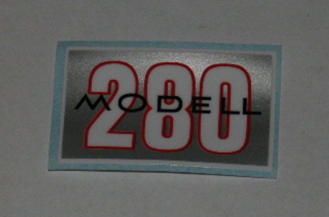 Hovedbilde Dekal, 280 Sølv